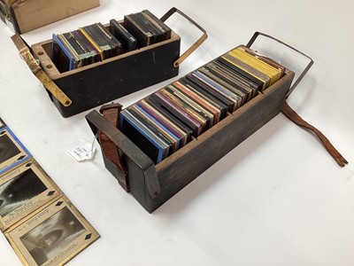 Lot 2606 - Quantity of boxed magic lantern slides