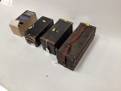 Lot 2606 - Quantity of boxed magic lantern slides