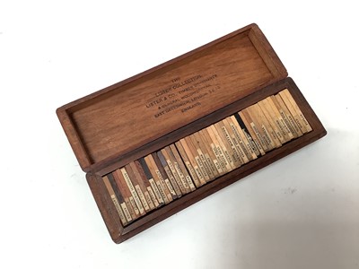 Lot 2588 - Salesman's / shop sample box of woods