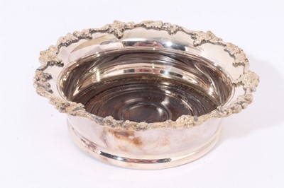 Lot 380 - Silver dishes, pair silver spill vases, silver cigarette box, boxed plated wine coaster etc