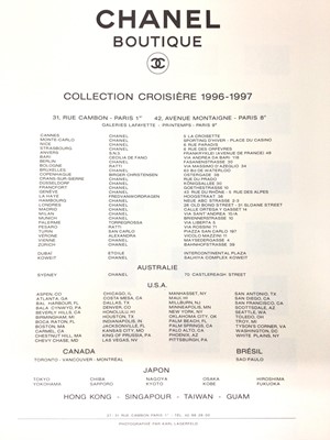 Lot 2237 - Chanel Croisiere 1996-1997 press pack with 25 limited edition prints of photographs taken by Karl Lagerfeld, ten of which are framed