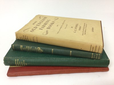 Lot 685 - Three books about farming books, and facsimile of Thomas Tusser, (4)