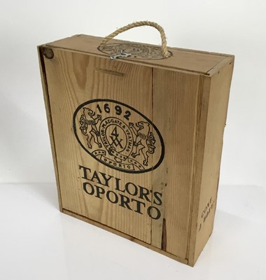 Lot 30 - Port- three bottle presentation case of Taylor's including Chip Dry, First Estate and 10 Years Old