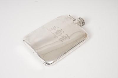 Lot 278 - Silver flask. James Dixon & Sons. Sheffield 1929