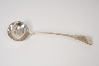 Lot 286 - George IV soup ladle. Dublin 1825/26. James Brady