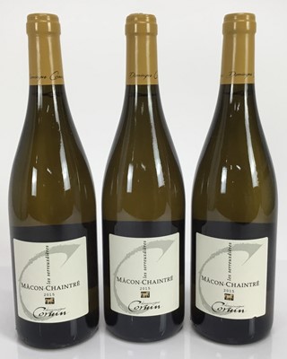 Lot 63 - Wine - ten bottles, Dominique Cornin Macon-Chaintre 2015