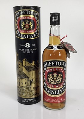 Lot 138 - Whisky - one bottle, Dufftown Glenlivet 8 Years Old, in original tube