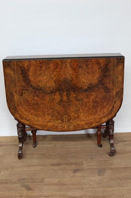 Lot 1397 - Victorian walnut Sutherland table.