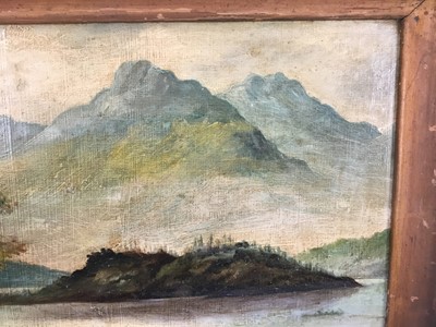 Lot 12 - Early 20th century English School oil on board - Scottish landscape, 60cm x 46cm, framed