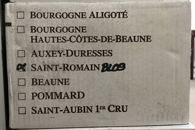 Lot 81 - Wine - six bottles, 2009 Saint Romain Blanc, Domaine Billard, Burgundy - packed 6x75cl