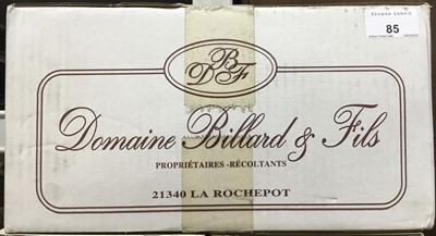 Lot 85 - Wine - six bottles, 2009 Hautes Cotes de Beaune Blanc, Domaine Billard, Burgundy - packed 6x75cl.