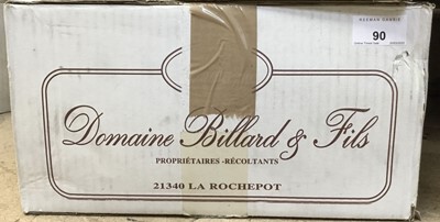 Lot 90 - Wine - six bottles, 2009 Hautes Cotes de Beaune Blanc, Domaine Billard, Burgundy - packed 6x75cl.