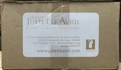 Lot 96 - Wine - twelve bottles, 2010 Chateauneuf-du-Pape, Domaine Juliette Avril, Rhone - packed 12x75cl.