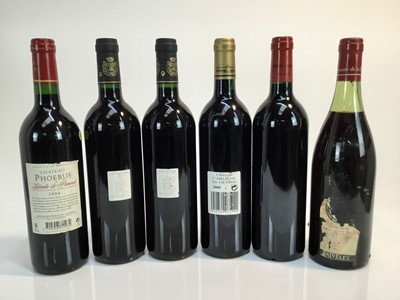 Lot 106 - Wine - six bottles, Chateau Caronne Sainte Gemme 2000, Sarget De Gruaud-Larose 1999 (2), Chateau Potensac 2001, Chateau Phoebus 2004 and Faiveley Mercurey