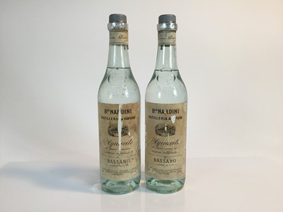 Lot 110 - Two bottles, Blo. Nardini Aquavite, 50%
