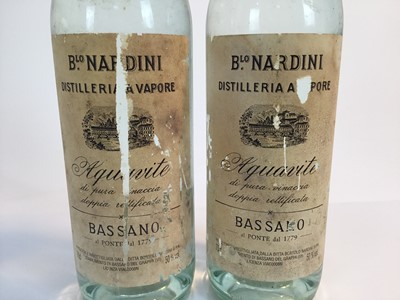 Lot 110 - Two bottles, Blo. Nardini Aquavite, 50%