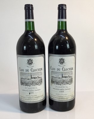 Lot 114 - Wine - two magnums, Clos Du Clocher Pomerol 1995