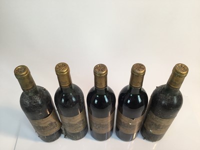 Lot 115 - Wine - five bottles, Chateau D'Issan Margaux 1985