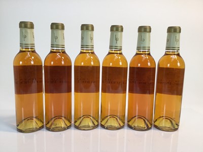 Lot 123 - Sauternes, six half bottles, Chateau Lafaurie-Peyraguey 2003