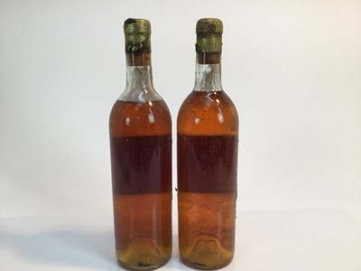 Lot 124 - Sauternes - two bottles, Chateau Climens 1961