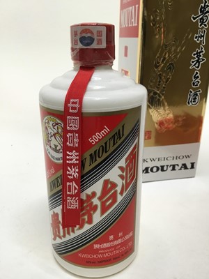 Lot 131 - One bottle, Kweichow Moutai 2009, in original box with two glasses