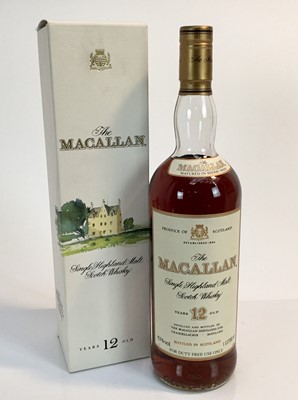 Lot 161 - Whisky - one bottle, The Macallan 12 year old, boxed