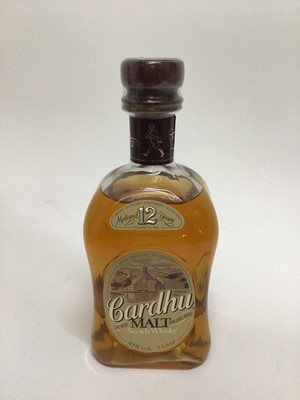 Lot 162 - Whisky - one bottle, Cardhu 12 years old, 1 litre, boxed