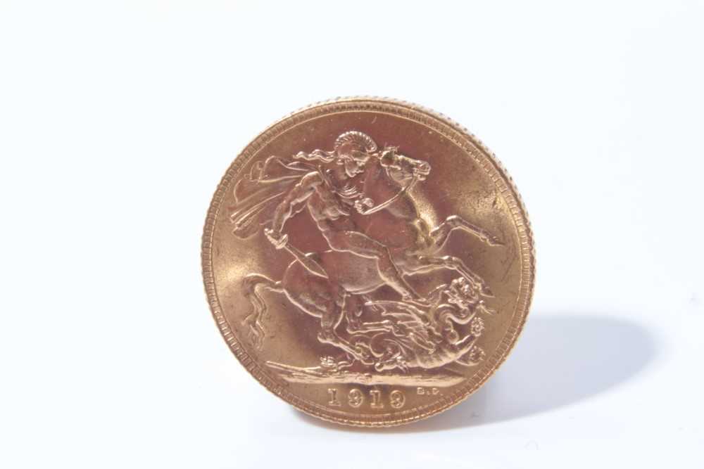 Lot 587 - G.B. - Gold Sovereign George V 1919P UNC (1