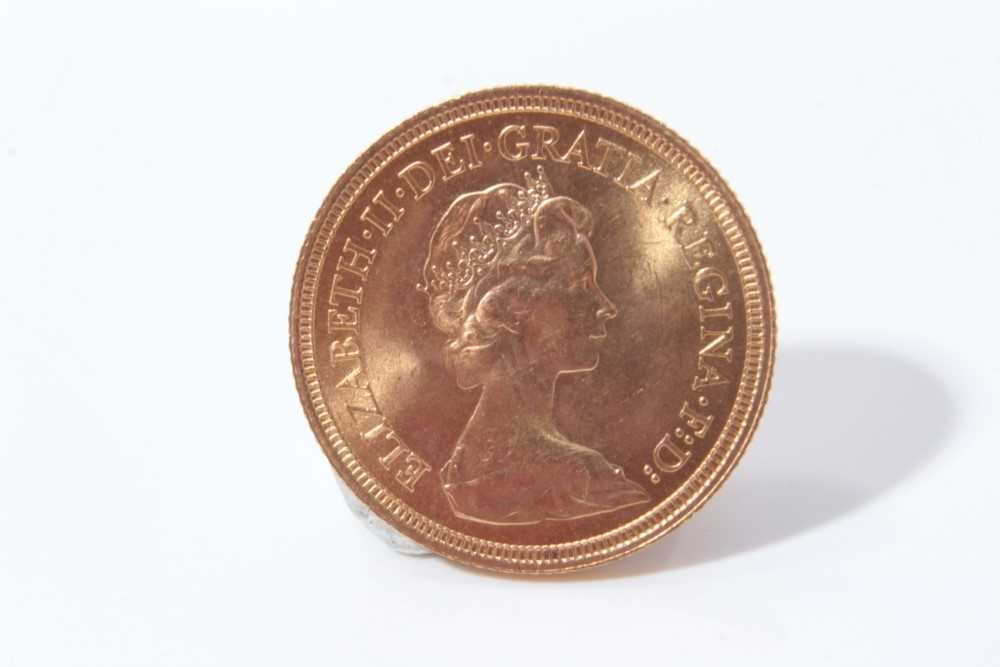 Lot 611 - G.B. - Gold Sovereign Elizabeth II 1974 UNC