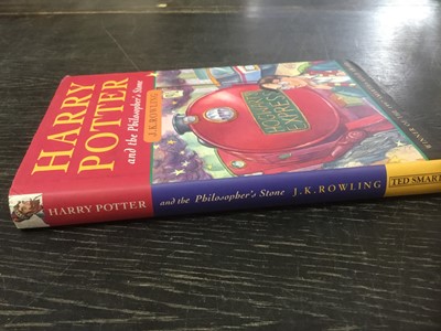 Lot 1718 - Rowling, J. K. Harry Potter and the Philosopher's Stone, third printing, London: Ted Smart, The Book People Ltd., 1998, hardback, print line on copyright page reads '10 9 8 7 6 5 4 3'