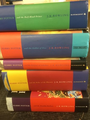 Lot 1719 - Good collection of first edition Harry Potter books