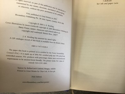 Lot 1719 - Good collection of first edition Harry Potter books