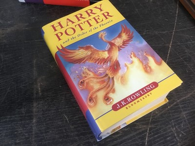 Lot 1719 - Good collection of first edition Harry Potter books