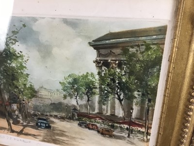 Lot 21 - Limited edition coloured etching - Paris, indistinctly signed, numbered 399/500, titled, 29cm x 20cm, in glazed gilt frame