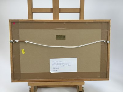 Lot 28 - Helene Baumel, contemporary, signed limited edition aquatint - 'La Vague', 1/40, image 37cm x 17cm, glazed gilt frame