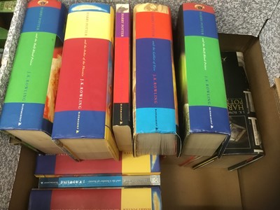 Lot 1720 - Large collection of Harry Potter books, including some first editions. Approximately 30