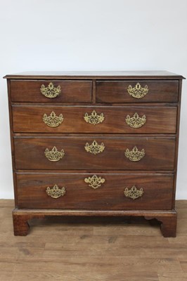 Lot 1454 - George III mahogany chest of drawers