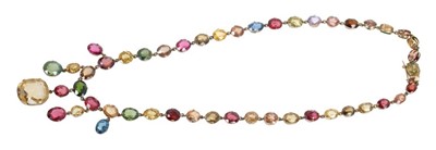 Lot 508 - Multi gem necklace