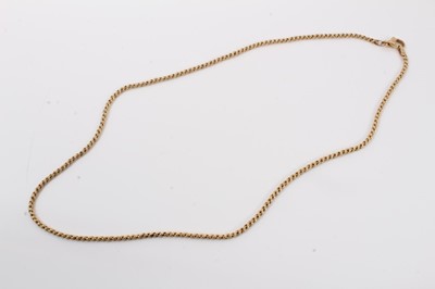 Lot 134 - Gold (585) rope twist chain