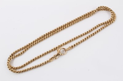 Lot 134 - Gold (585) rope twist chain