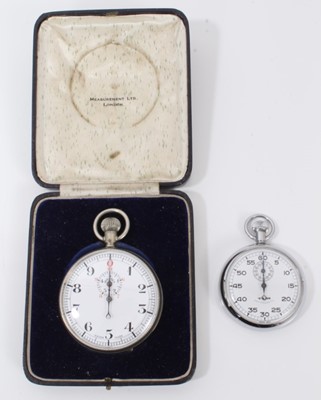 Lot 268 - Two stainless steel stopwatches