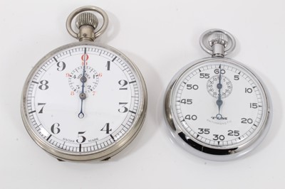 Lot 268 - Two stainless steel stopwatches