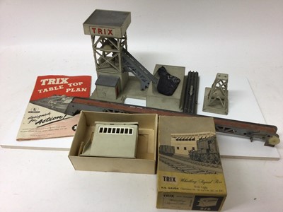 Lot 1856 - Railway Trix Twin Railway Boxed Set (no track),  loco and  rolling stock, boxed and unboxed.  Station , signal ....