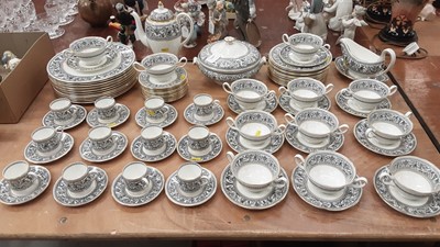 Lot 1252 - Wedgwood Florentine W4312 dinner and coffee service - 88 pieces