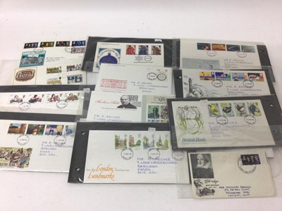 Lot 1484 - Stamps - G.B. and Channel Islands first day covers loose and in a blue binder - wide range from the 1960s onwards