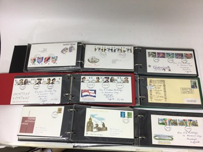 Lot 1486 - Stamps - G.B. first day covers in a 6 pioneer albums and loose