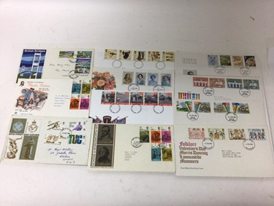 Lot 1488 - Stamps - Box with a range of G.B. first day covers from 1966 onwards. Special postmarks noted