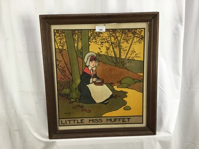 Lot 190 - Print of Little Miss Muffet after John Hassall