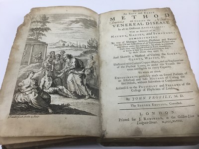 Lot 1746 - John Profily - An Easy and Exact Method of curing the Venereal Disease, second edition 1748, leather bound