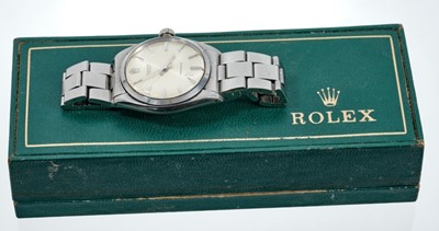 Lot 561 - 1960s gentlemen's Rolex Oyster Precision stainless steel wristwatch on Rolex Tudor stainless steel oyster bracelet, in original box, together with the original Rolex stainless steel oyster bracelet...